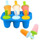 Moldes de picolé Miaowoof Silicone de 6 cavidades para crianças pequenas com palitos