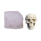 Moldes De Silicone 3D De Caveira Com Rosas Para Velas, Sabonetes Artesanais, Resina E Cimento