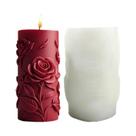 Moldes de Silicone de Alta Qualidade para Velas Aromáticas Série Rosa, Design Criativo de Velas
