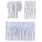 Moldes de silicone HyZaphix, 13 peças, Knife Dagger para bricolage