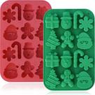 Moldes De Silicone Para Chocolate E Doces De Natal Em Formato De Floco De Neve, Boneco De Neve,