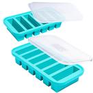 Moldes de Silicone para Congelador Souper Cubes - Pacote com 2 Unidades de 125ml com Tampa