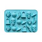 Moldes De Silicone Para Halloween Com 18 Cavidades Para Fantasmas, Abóboras, Morcegos, Crânios E