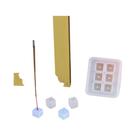 Moldes De Silicone Para Incenso Artesanal E Suporte Para Decoração De Casa Com Tema Lua, Sol E