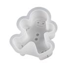 Moldes de Silicone para Vela de Natal - Floco de Neve, Rena e Homem de Gengibre