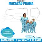 Moldes Macacão Mae E Filho, Modelagem&Diversos, Tamanhos P ao XG E 2 a 16 anos