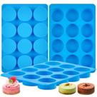 Moldes para biscoitos de chocolate CLUEWR, silicone de 12 cavidades, pacote com 3