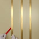 Molding Trim Taaizau Gold com acabamento escovado metalizado 10 m x 1 cm Molding Trim Taaizau Gold com acabamento escovado metalizado 10 m x 1 cm