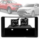 Moldura 1/2 Din Mitsubishi Outlander 2014 a 2021 e Triton 2018 em Diante - Black Piano Moldura 1/2 Din Mitsubishi Outlander 2014 a 2021 e Triton 2018 em Diante - Black Piano