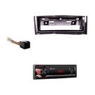 Moldura 1 Din Punto / Linea Black Piano 12 + Radio Premium + Chicote Antena