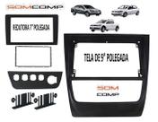 Moldura 1 e 2 Din Gol G VI - Saveiro Voyage - 2012 à 2015 - Padrão Japonês, Chinês e MP5 PRETO