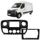 Moldura 10 e 9 Polegadas Renault Master 2014 à 2025 Preta Painel Central Multimidia Som