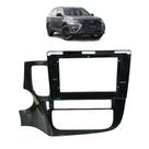Moldura 10 polegadas mitsubishi outlander 2013/21 black piano
