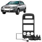 Moldura 2 Din Astra Ar Analógico 1998 à 2012 com Chicote Preta Painel Multimidia Mp5 Expex Ektgm008