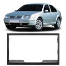Moldura 2 Din Bora 2001 à 2012 Preta Painel Central Multimidia 7 Polegadas Mp5 Som