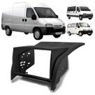 Moldura 2 Din Citroen Jumper 2010 à 2020 Preta Painel Central Multimidia 6.2 e 7 Polegadas Mp5 Som