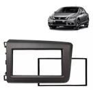 Moldura 2 Din Civic 2012 à 2016 Cinza Painel Central Multimidia 6.2 e 7 Polegadas Mp5 Som Moldura 2 Din Civic 2012 à 2016 Cinza Painel Central Multimidia 6.2 e 7 Polegadas Mp5 Som