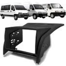 Moldura 2 Din Ducato 06/17 Boxer 06/16 Jumper 10/20 Preta Painel Central Mp5 Som Dvd Expex Epx 340