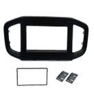 Moldura 2 Din Fiamon Fiat Strada Fiorino Peugeot Partner Rapid 2021 Preto Fosco