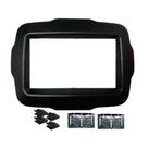 Moldura 2 Din Fiamon Jeep Renegade para MP5 2015 em diante cor Preta
