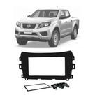 Moldura 2 Din Fiamon Nissan Frontier 2017 até 2021 Preta