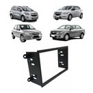 Moldura 2 din fiamon preta onix cobalt spin prisma chevrolet
