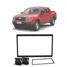 Moldura 2 Din Fiamon Renault Duster Oroch 2018-2021 Preta