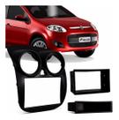 Moldura 2 Din Fiat Novo Palio Attractive 2014 Black Piano