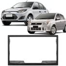 Moldura 2 Din Fiesta Hatch Sedan 2005 à 2012 Preta Painel Central Multimidia 7 Polegadas Mp5 Som Moldura 2 Din Fiesta Hatch Sedan 2005 à 2012 Preta Painel Central Multimidia 7 Polegadas Mp5 Som