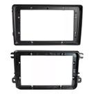 Moldura 2 Din Flutuante Multimidia 9 Polegadas Gol Voyage Saveiro G7 G8 G9 Amarok Jetta Tiguan Passat Fusca Cor Black Piano Fiamon