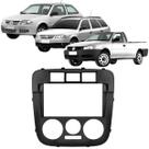 Moldura 2 Din Gol Parati Saveiro G4 3 Botões 2006 à 2009 Preta Painel Multimidia Som Expex Epx 077