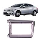 Moldura 2 din Grafite Honda Civic 2012 a 2016 9 Polegadas EPX9HO004