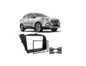 Moldura 2 Din Hyundai IX 35 2010 à 2018 - Preta - 3160
