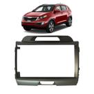 Moldura 2 Din Kia Sportage 9" Polegadas 2010 até 2016 - Grafite