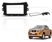 Moldura 2 Din Nissan Frontier 2017, 2018, 2019 - Preta