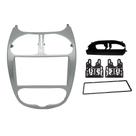 Moldura 2 Din Peugeot 206 p/ MP5 - 04 a 08 - Prata - Fiamon - 4274 Moldura 2 Din Peugeot 206 p/ MP5 - 04 a 08 - Prata - Fiamon - 4274