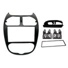Moldura 2 Din Peugeot 206 p/ MP5 - 04 a 08 - Preto - Fiamon - 4273