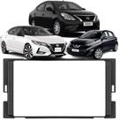 Moldura 2 Din Preta New March Versa Sentra 2014 ate 2019 Japonês Chinês