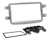 Moldura 2 Din Renault Duster/Sandero/Logan/Kwid/Captur Prata