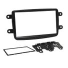 Moldura 2 Din Renault Kwid, Captur, Duster, Sandero, Logan - Black Piano