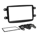 Moldura 2 Din Renault Kwid, Captur, Duster, Sandero, Logan - Black Piano