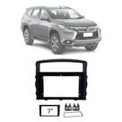 Moldura 2din Fiamon Mitsubishi Pajero de 2008 até 2021 Preta