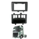 Moldura 2Din Volvo FH/FM 04/15 com Adap. Red. 9"/10" Padrão Chinês cor Black Piano Fiamon - 6105