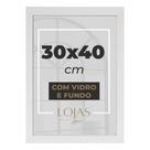 Moldura 30x40cm Com Acetato Certificado Diploma Fotografia - Marrom