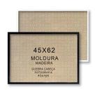 Moldura 45X62 Madeira Acetinada 3cm Alt Petg Cristal 62X45 Cor moldura: Branca Moldura 45X62 Madeira Acetinada 3cm Alt Petg Cristal 62X45 Cor moldura: Branca