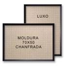Moldura 50X70 Madeira Laca Acetinada Preta 5cm Alt Chanfrada Moldura 50X70 Madeira Laca Acetinada Preta 5cm Alt Chanfrada