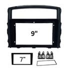 Moldura 9" e 7" Mitsubishi Pajero Full 10/20 - Preta - 5271