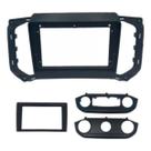 Moldura 9 E 7 Polegadas Gm S10 Trailblazer 2016 Em Diante Com AR Digital e Analogico Fiamon Cor Preto