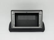 Moldura 9" Fiat Argo Cronos 17/22 p/ MP5 - Preta c/ Friso Prata - 5772 Moldura 9" Fiat Argo Cronos 17/22 p/ MP5 - Preta c/ Friso Prata - 5772