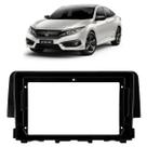 Moldura 9 Polegadas Civic 2017 à 2021 Black Piano Painel Central Multimidia Expex Epx9ho001 Som